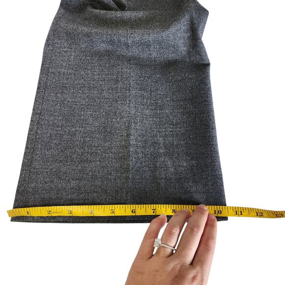 Ann Taylor Womens Wool Blend Dress Pants Slacks Size 8 Gray Wide Leg Career Work - Picture 11 of 11